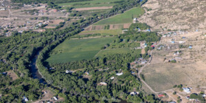Aerial view of the Rio Grande in New Mexico upstream of Cochiti Dam on June 25, 2024. Aerial support provided by LightHawk. ©Mitch Tobin Usage rights are granted for editorial and nonprofit purposes only. No commercial or re-sale rights are granted without permission of the photographer. https://waterdesk.org/multimedia/