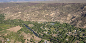 Aerial view of the Rio Grande in New Mexico upstream of Cochiti Dam on June 25, 2024. Aerial support provided by LightHawk. ©Mitch Tobin Usage rights are granted for editorial and nonprofit purposes only. No commercial or re-sale rights are granted without permission of the photographer. https://waterdesk.org/multimedia/