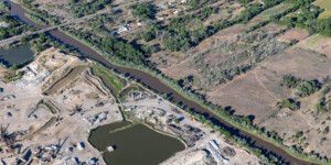 Aerial view of the Rio Grande in New Mexico upstream of Cochiti Dam on June 25, 2024. Aerial support provided by LightHawk. ©Mitch Tobin Usage rights are granted for editorial and nonprofit purposes only. No commercial or re-sale rights are granted without permission of the photographer. https://waterdesk.org/multimedia/