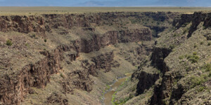 The Rio Grande Gorge near Taos, New Mexico, on June 24, 2024. ©Mitch Tobin Usage rights are granted for editorial and nonprofit purposes only. No commercial or re-sale rights are granted without permission of the photographer. https://waterdesk.org/multimedia/
