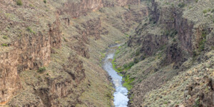 The Rio Grande Gorge near Taos, New Mexico, on June 24, 2024. ©Mitch Tobin Usage rights are granted for editorial and nonprofit purposes only. No commercial or re-sale rights are granted without permission of the photographer. https://waterdesk.org/multimedia/