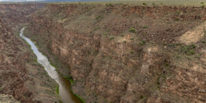 The Rio Grande Gorge near Taos, New Mexico, on June 24, 2024. ©Mitch Tobin Usage rights are granted for editorial and nonprofit purposes only. No commercial or re-sale rights are granted without permission of the photographer. https://waterdesk.org/multimedia/