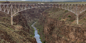 The Rio Grande Gorge near Taos, New Mexico, on June 24, 2024. ©Mitch Tobin Usage rights are granted for editorial and nonprofit purposes only. No commercial or re-sale rights are granted without permission of the photographer. https://waterdesk.org/multimedia/
