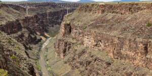 The Rio Grande Gorge near Taos, New Mexico, on June 24, 2024. ©Mitch Tobin Usage rights are granted for editorial and nonprofit purposes only. No commercial or re-sale rights are granted without permission of the photographer. https://waterdesk.org/multimedia/