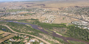 Aerial view of the Rio Grande, north of Albuquerque, New Mexico, on June 25, 2024. Aerial support provided by LightHawk. ©Mitch Tobin Usage rights are granted for editorial and nonprofit purposes only. No commercial or re-sale rights are granted without permission of the photographer. https://waterdesk.org/multimedia/
