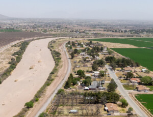 Drone views of the Rio Grande and surrounding farmland near Las Cruces, New Mexico, on March 27, 2026. ©Mitch Tobin Usage rights are granted for editorial and nonprofit purposes only. No commercial or re-sale rights are granted without permission of the photographer.