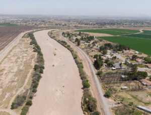 Drone views of the Rio Grande and surrounding farmland near Las Cruces, New Mexico, on March 27, 2026. ©Mitch Tobin Usage rights are granted for editorial and nonprofit purposes only. No commercial or re-sale rights are granted without permission of the photographer.