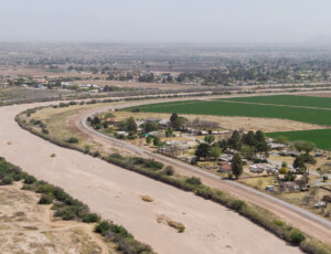 Drone views of the Rio Grande and surrounding farmland near Las Cruces, New Mexico, on March 27, 2026. ©Mitch Tobin Usage rights are granted for editorial and nonprofit purposes only. No commercial or re-sale rights are granted without permission of the photographer.