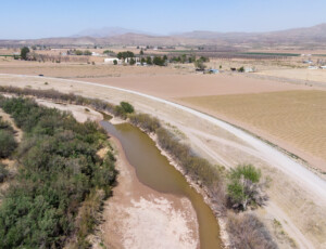 Drone view of the Rio Grande and surrounding farmland near Garfield, New Mexico, on March 27, 2026. ©Mitch Tobin Usage rights are granted for editorial and nonprofit purposes only. No commercial or re-sale rights are granted without permission of the photographer.