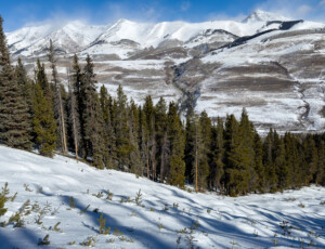 Crested Butte ski area on January 17, 2025. ©Mitch Tobin Usage rights are granted for editorial and nonprofit purposes only. No commercial or re-sale rights are granted without permission of the photographer.