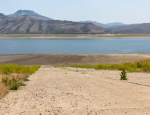 Low water levels at Colorado's Blue Mesa Reservoir on July 1, 2026. ©Mitch Tobin Usage rights are granted for editorial and nonprofit purposes only. No commercial or re-sale rights are granted without permission of the photographer.