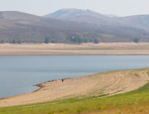 Low water levels at Colorado's Blue Mesa Reservoir on July 1, 2026. ©Mitch Tobin Usage rights are granted for editorial and nonprofit purposes only. No commercial or re-sale rights are granted without permission of the photographer.