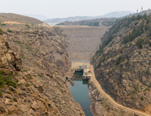 Low water levels at Colorado's Blue Mesa Reservoir on July 1, 2026. ©Mitch Tobin Usage rights are granted for editorial and nonprofit purposes only. No commercial or re-sale rights are granted without permission of the photographer.