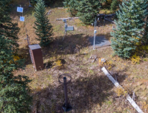A SNOTEL station on Coal Bank Pass in southwest Colorado on October 5, 2026. ©Mitch Tobin Usage rights are granted for editorial and nonprofit purposes only. No commercial or re-sale rights are granted without permission of the photographer.
