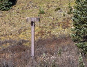 A SNOTEL station on Molas Pass in southwest Colorado on October 5, 2026. ©Mitch Tobin Usage rights are granted for editorial and nonprofit purposes only. No commercial or re-sale rights are granted without permission of the photographer.
