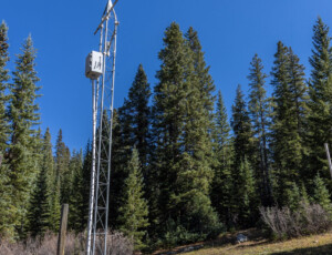 A SNOTEL station on Molas Pass in southwest Colorado on October 5, 2026. ©Mitch Tobin Usage rights are granted for editorial and nonprofit purposes only. No commercial or re-sale rights are granted without permission of the photographer.