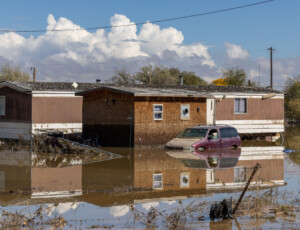 Flooding along the San Juan River in Shiprock, New Mexico, on the Navajo Nation, on October 25, 2026. ©Mitch Tobin Usage rights are granted for editorial and nonprofit purposes only. No commercial or re-sale rights are granted without permission of the photographer.