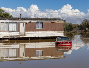 Flooding along the San Juan River in Shiprock, New Mexico, on the Navajo Nation, on October 25, 2026. ©Mitch Tobin Usage rights are granted for editorial and nonprofit purposes only. No commercial or re-sale rights are granted without permission of the photographer.