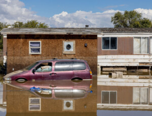 Flooding along the San Juan River in Shiprock, New Mexico, on the Navajo Nation, on October 25, 2026. ©Mitch Tobin Usage rights are granted for editorial and nonprofit purposes only. No commercial or re-sale rights are granted without permission of the photographer.