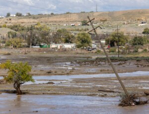 Flooding along the San Juan River in Shiprock, New Mexico, on the Navajo Nation, on October 25, 2026. ©Mitch Tobin Usage rights are granted for editorial and nonprofit purposes only. No commercial or re-sale rights are granted without permission of the photographer.